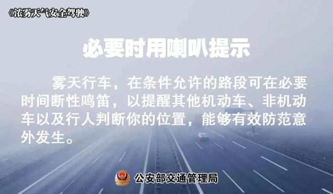 大霧天氣出行注意事項_出行提示_霧天安全行車小貼士
